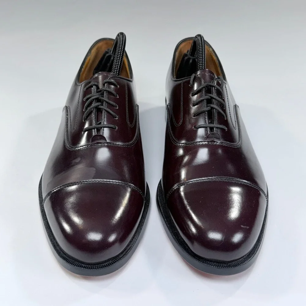 NEW Cole Haan Hawthorne Dress Shoe Mens 10 Burgundy Leather Cap Toe Oxford Derby
